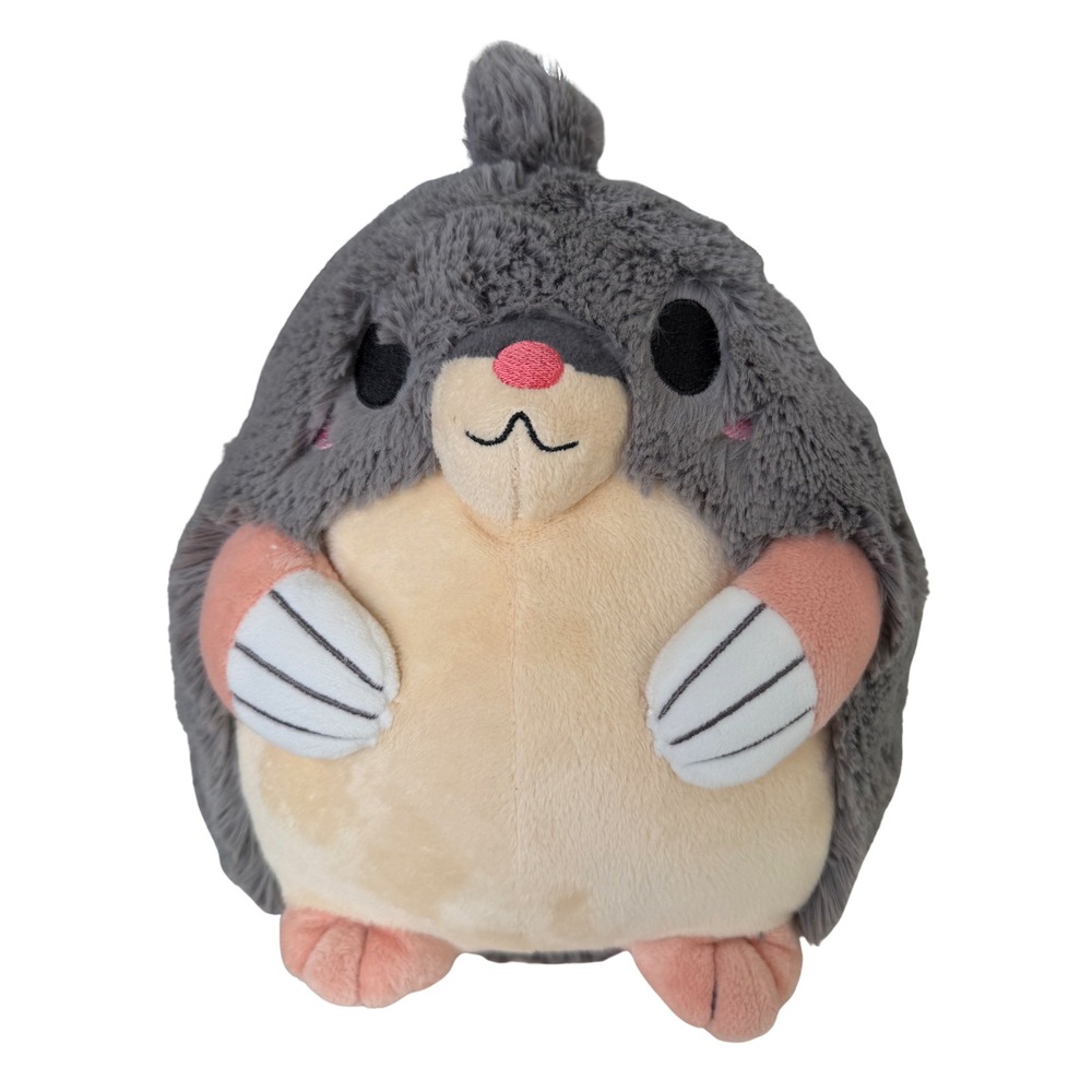 Squishable Mini Mole Plush 10" inch Grey Pink Stuffed Animal Round Toy